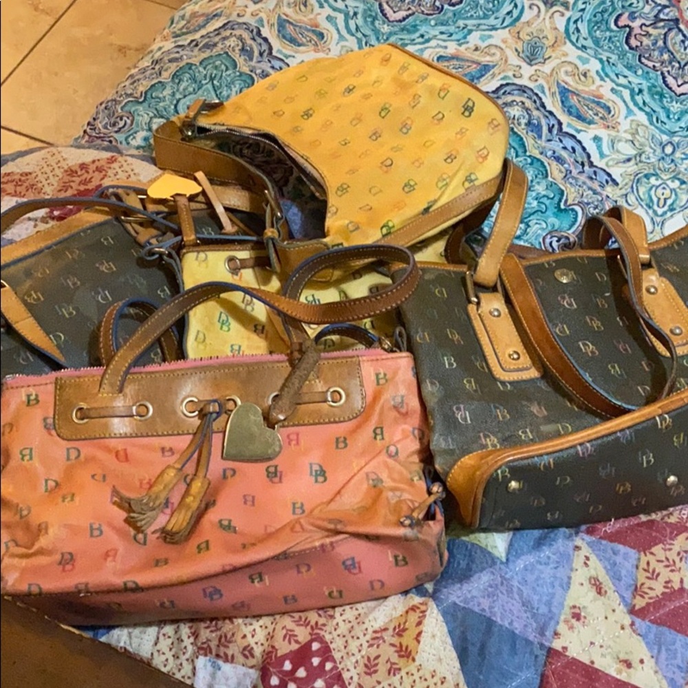 5 rainbow Dooney and Bourke